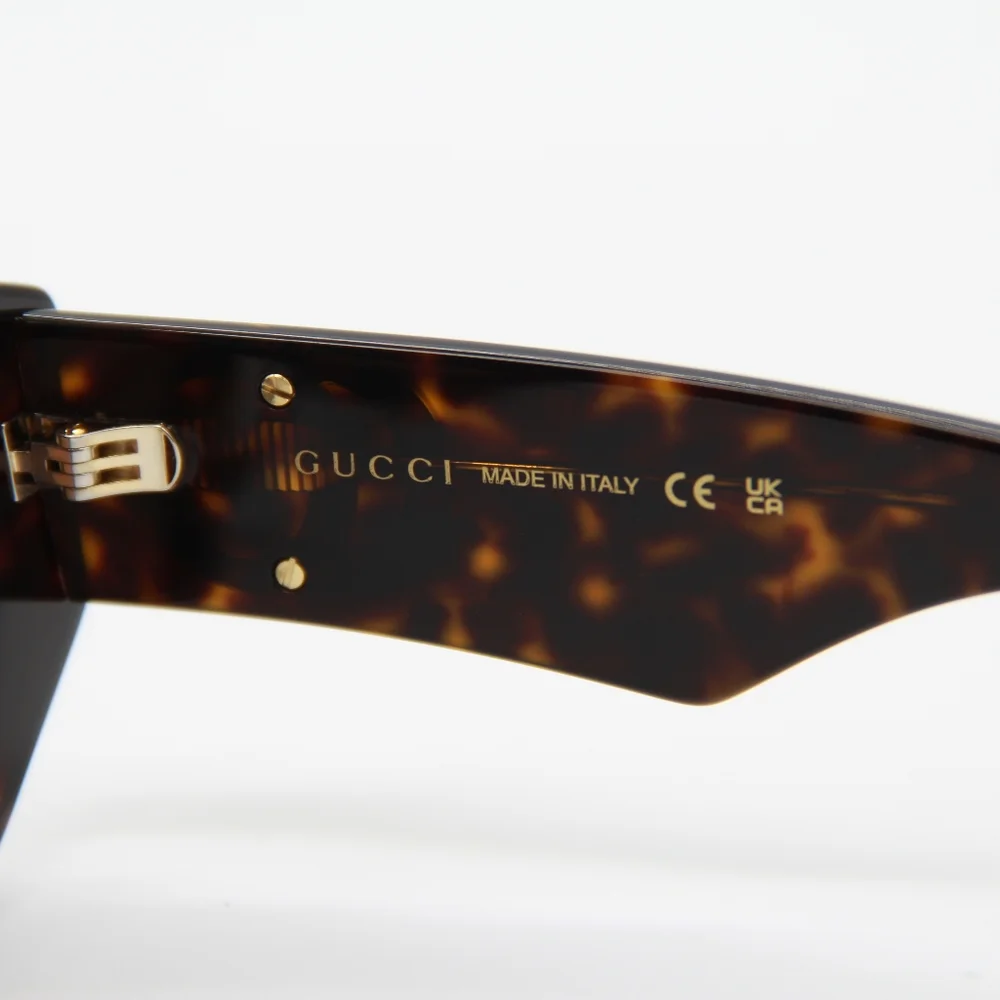 NEW GUCCI SUNGLASSES GG1421S 002 HAVANA WOMEN EYEWEAR